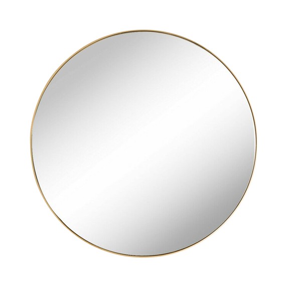 Круглое зеркало в золотой раме D75