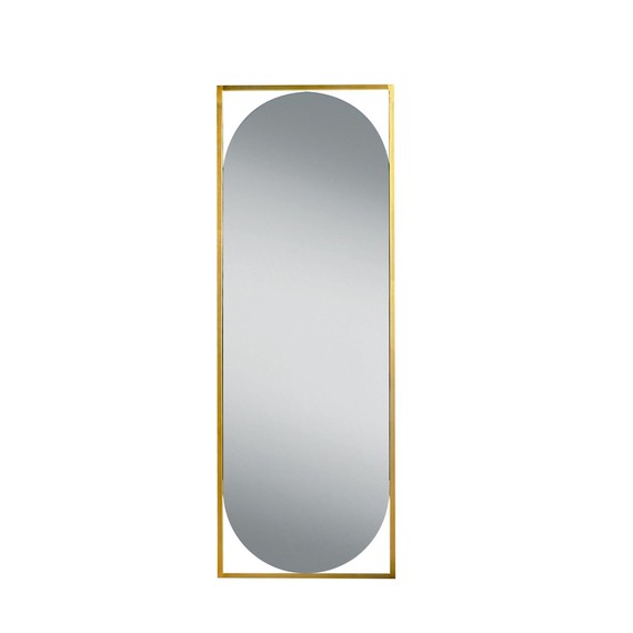 Настенное зеркало в золотой раме D54-1